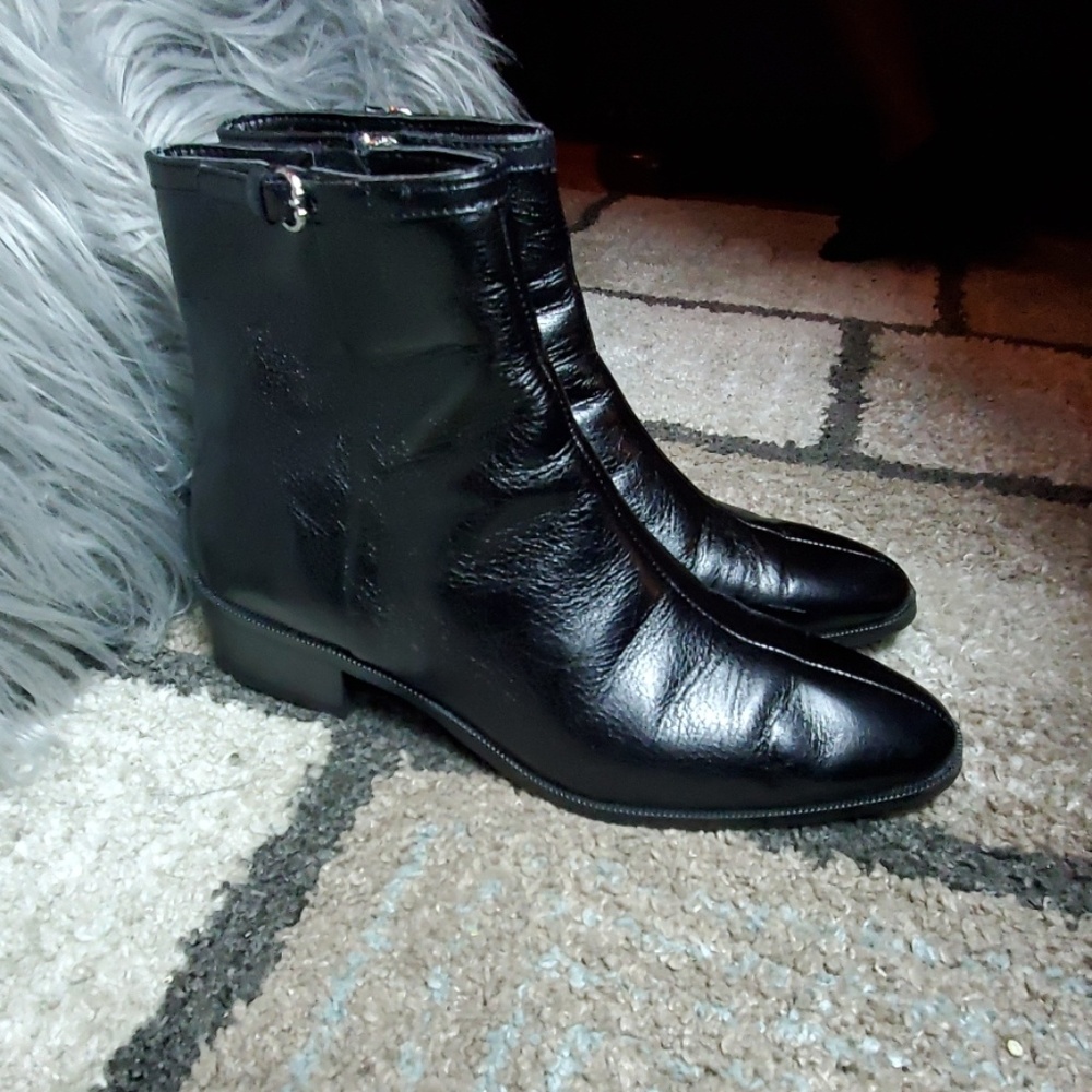 Zara Black Ankle Boots Womens Size US 10